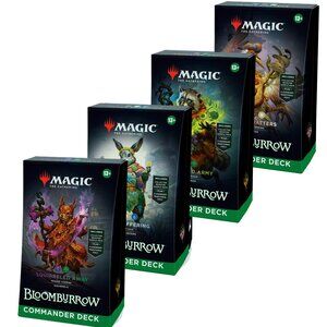 Magic The Gathering TCG: Bloomburrow Commander Decks Set of Four Sealed